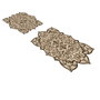 Mijölnir Juego de alfombrillas de baño Marrón (2 piezas)
